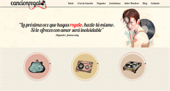 Desktop Screenshot of cancionregalo.com